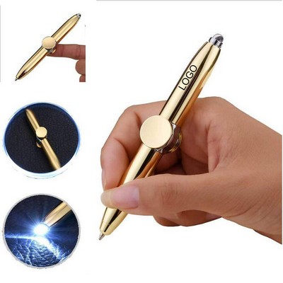 Fingertip Gyro LED Ballpoint Pen