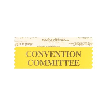 Convention Committee Stk A Rbn Gold Ribbon Gold Imprint