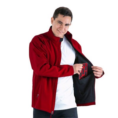 Men's Softshell Jackets - Wine, XXXL (Case of 12)