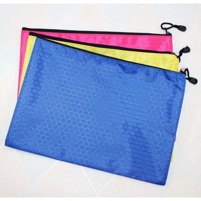 B5 Size Waterproof Zipper File Bags