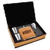 6 Oz. Cork Flask Gift Set