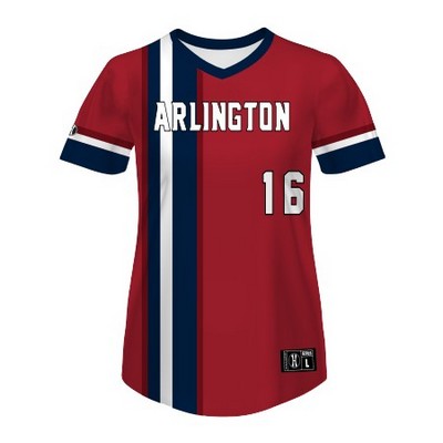 Holloway Girls' Freestyle™ Sublimated Lightweight Short Sleeve Softball Jersey