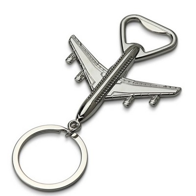 Metal Airplane Shaped Keychain