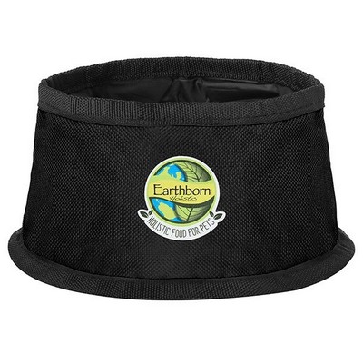 6" Hook & Loop Pet Travel Bowl