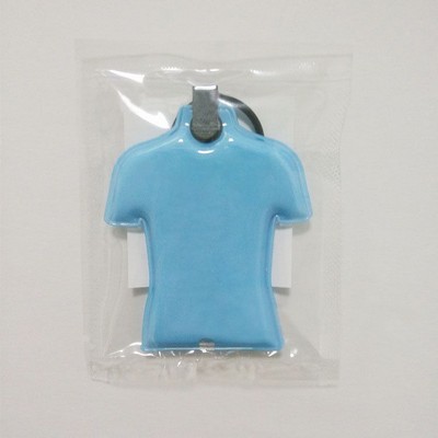 T Shirt Shaped PVC Flashlight Keychain