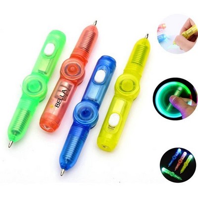 3-In-1 Function Led Light Fidget Ballpoint Pen