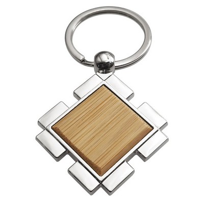 Diamond Metal Bamboo Keychain