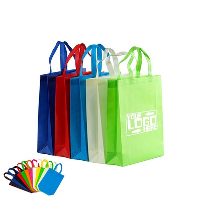 Non-Woven Shopping Tote Bag Small Size 13.75" H x 10" W x 4" D