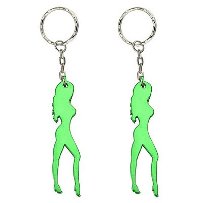 Charm Woman Bottle Opener Keychain