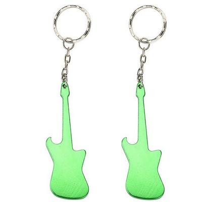 Pop Guitar Bottle Opener Keychain