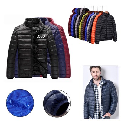 Men's Lightweight Packable Down Puffer Jacket