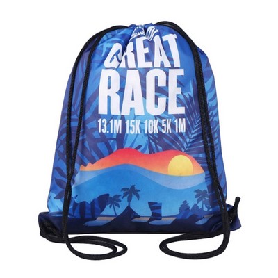 420D Polyester Drawstring Backpack(Full Color Bleed)