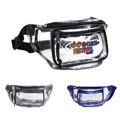 Clear Multi Pockets Fanny Pack