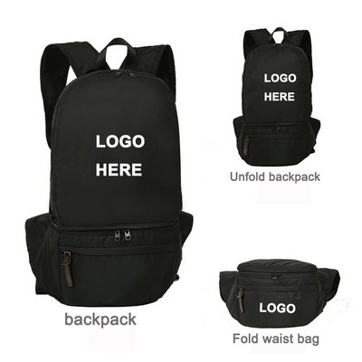 Ultra-light anti-splashing outdoor folding backpack