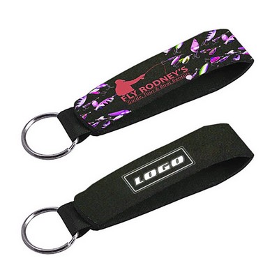 Full Color Neoprene Wrist Strap Key Holder