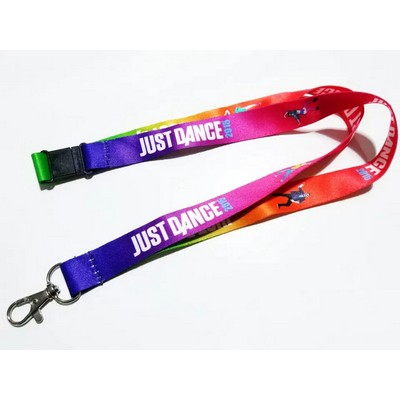 1/2 x 36 Full Color Sublimated Lanyard with Safety Breakaway