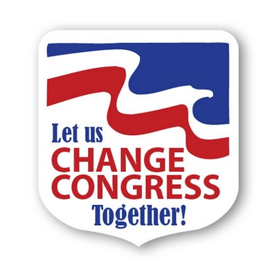 8"X8" Elect Political Shape Stock Vinyl Magnet - 30mil