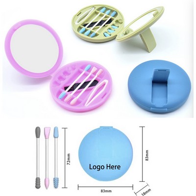 Reusable Silicone Swab With Mirror