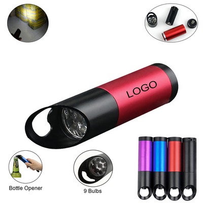 Pocket LED Flashlight Bottle Opener