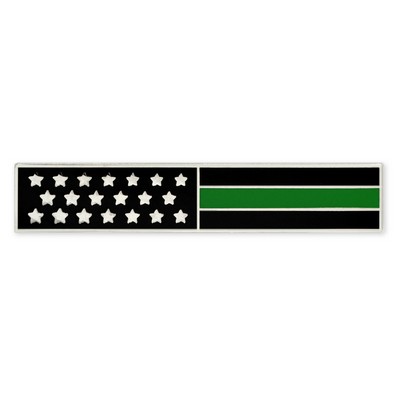 Thin Green Line Citation Bar Pin