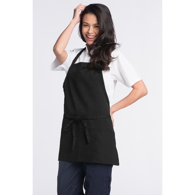 Premium Black Apron w/ Adjustable Neck & 3 Section Pocket