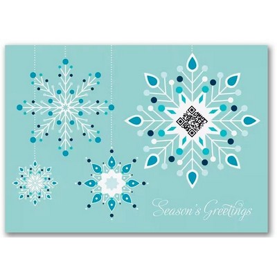 Snowflake QR Code Card