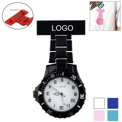 Medical Plastic Nurse Pin Watch