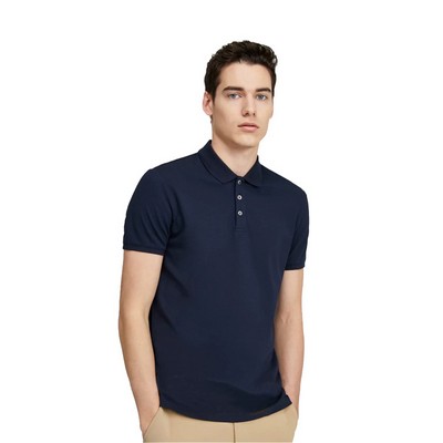 Unisex mercerized cotton POLO shirt instock