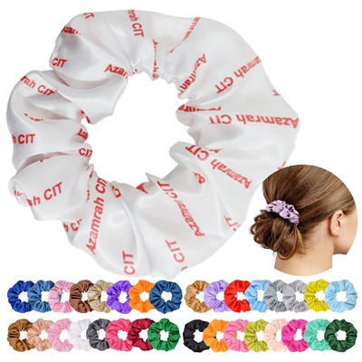 Full Color Elastic Hair Scrunchies