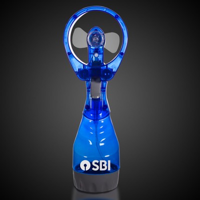 Blue Water Spray Fan