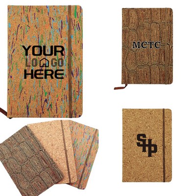 Cork Hardcover Jotter/Notebook A5 - Siz