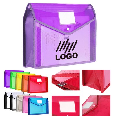 Durable Plastic Envelope File Folder