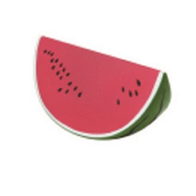 Watermelon Slice Shaped Stress Ball w/Keychain