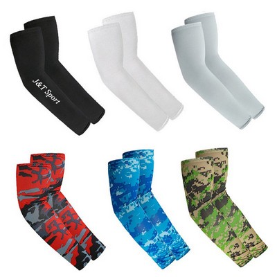 Ptinted Camouflage Sun Protection Cycling Arm Sleeves