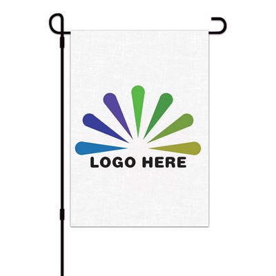 12" x 18" Single Side Garden Flag With Stake