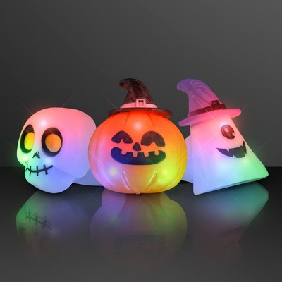 Soft Blinky Halloween Rings, Assorted - BLANK