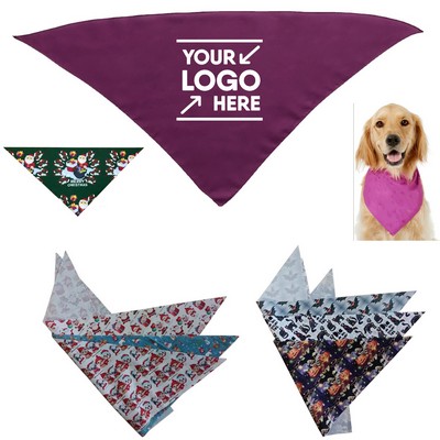 Triangle Pet Head Scarf w/Dye Sublimation