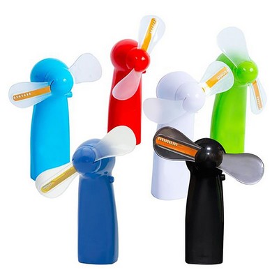 Message Editable Mini Flash Led Fan