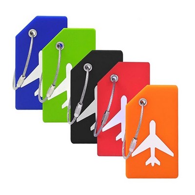 Silicone Luggage Tag With Name ID Card