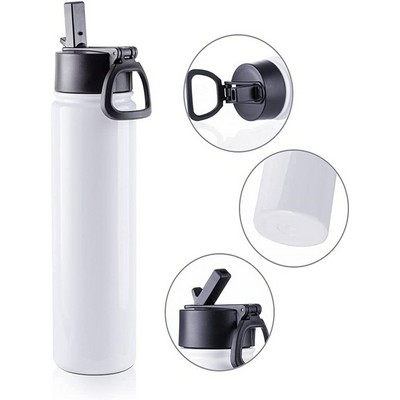 Stainless Steel Vacuum Flask with Straw