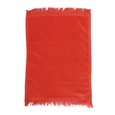 Fingertip Towel Fringed Ends