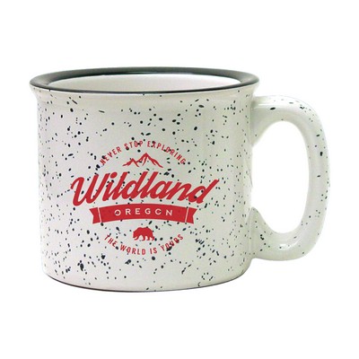 15 oz. White Speckled Campfire Mug