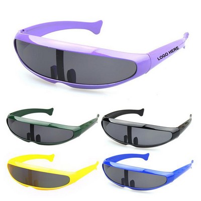 Futuristic Cyclops Cyberpunk Visor Sunglasses