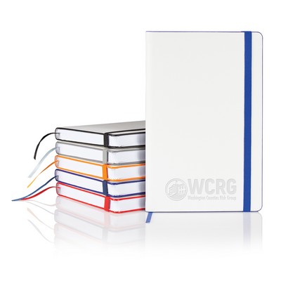 Castelli White Laser Medio Lined White Page Journal