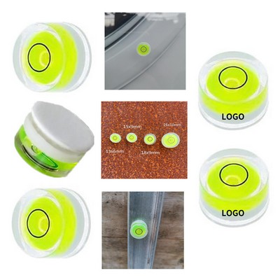 Small Circular Double Sided Adhesive Bubble Spirit Level