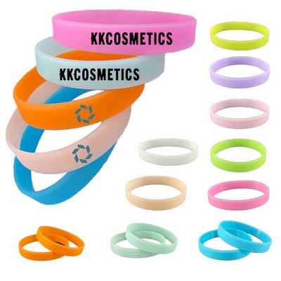 Screen Printed Luminous Silicone Bracelet