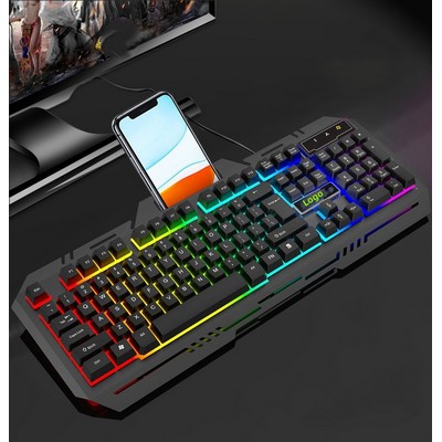 RGB LED Backlit Gamer USB Wired Keyboard