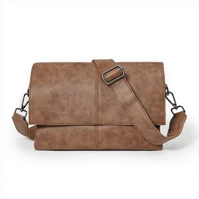 Leather Messenger Bag Men And Women