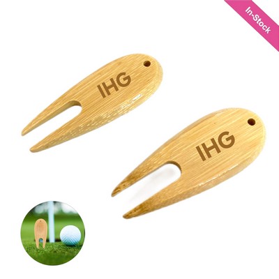 Natural Bamboo Golf Divot Tool