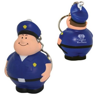 Policeman Bert Stress Ball With Keychain